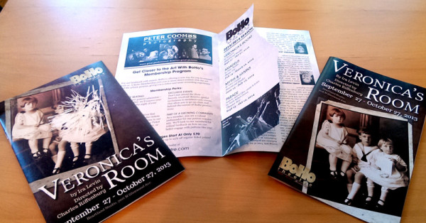 BoHo Theatre: Playbill: Veronica's Room