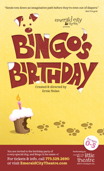 Bingo's Birthday poster (Emerald City Theatre)