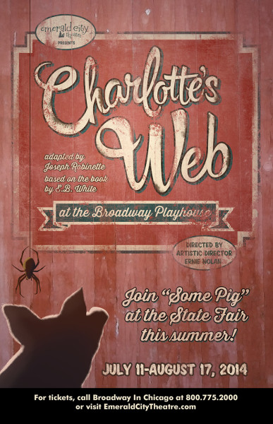 Charlotte's Web poster (Emerald City Theatre)