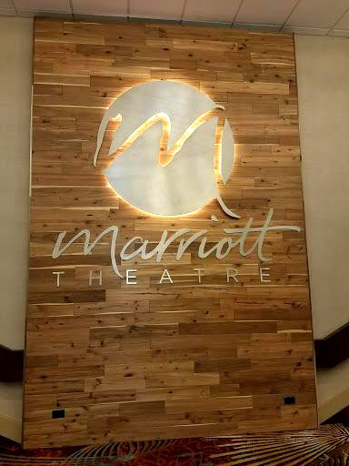 Marriott Theatre logo in use, by Grab Bag Media