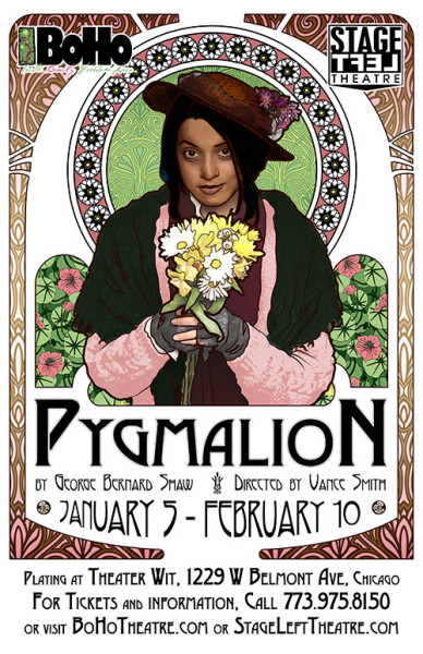 Poster for BoHo Theatre's 'Pygmalion'