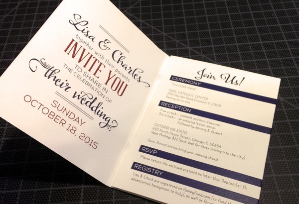 Wedding Invitation (open)